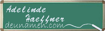 Adelinde Haeffner Visitenkarte